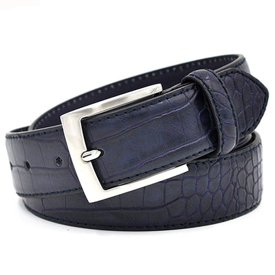 Mens  Fashion Waist Belts Faux Pattern With Split Leather Luxury Male Designer Belt