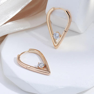 Women's Fashion Zircon Inlaid All-match Earrings