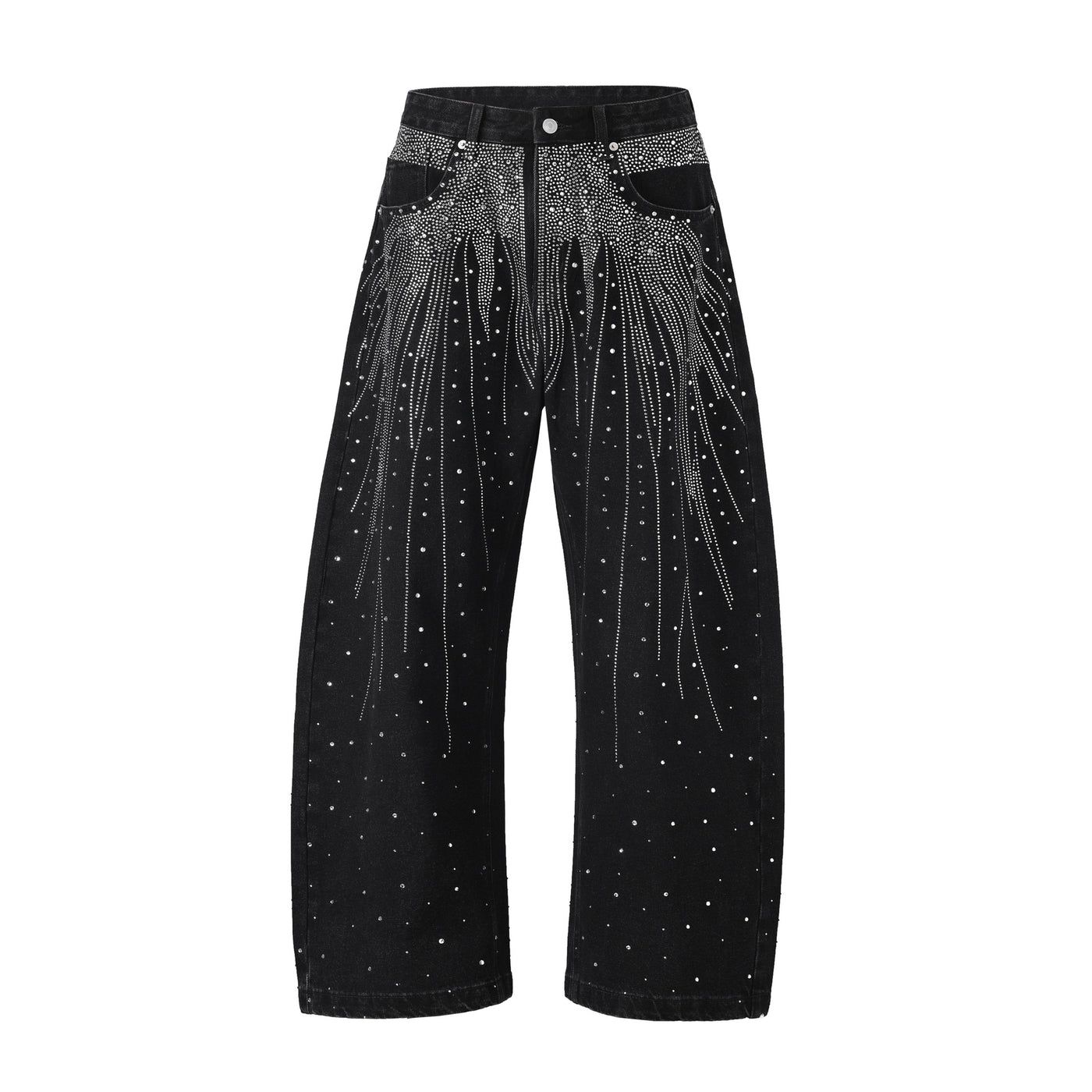 European And American High Street Loose-fitting Wide-leg Trousers