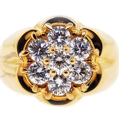 Men's Ring High-grade Pattern Micro Inlaid Zircon